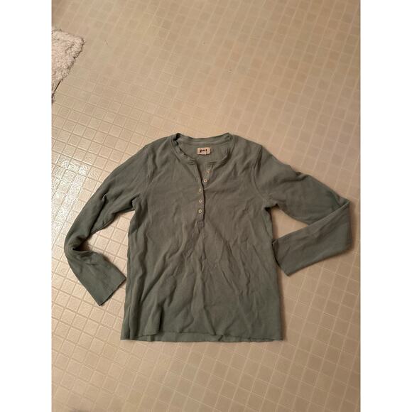 Pact Henley style top in light green size Medium - Picture 3 of 5